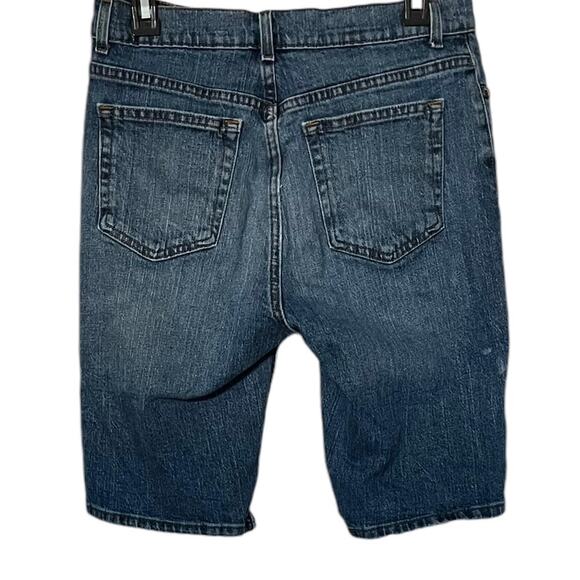 GEORGE BERMUDA/WALKING JEAN SHORTS, MENS, 30, DENIM BLUE, HIGH-RISE, CASUAL - Picture 4 of 12